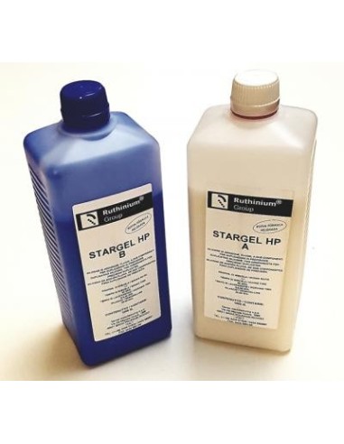 RUTHINIUM - DUPLICADOR POLIVINILSILOXANO DE ALTA PRECISION STARGEL HP LIQUIDO BASE 1 K + CATALIZADOR 1K