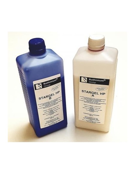RUTHINIUM - DUPLICADOR POLIVINILSILOXANO DE ALTA PRECISION STARGEL HP LIQUIDO BASE 1 K + CATALIZADOR 1K