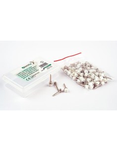 CAJA 100 CEPILLOS NYLON/100 NYLON BRUSH BOX WHITE DENTAFLUX