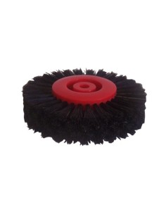 CEPILLO OSBORN CENTRO PLASTICO PLANO NEGRO 4 HILERAS RECTO