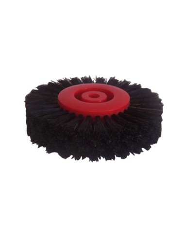 CEPILLO OSBORN CENTRO PLASTICO PLANO NEGRO 4 HILERAS RECTO