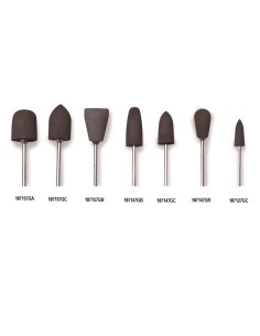 MESTRA - PUNTAS DE SILICONAS GRIS ( 6 UDS.). G157A. FORMA DE CAMPANA