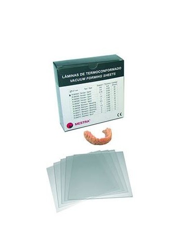 LAMINAS DE TERMOFORMADO-FERULAS 0.75 MM (25 UD)
