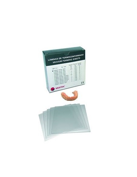 LAMINAS DE TERMOFORMADO-FERULAS 0.75 MM (25 UD)